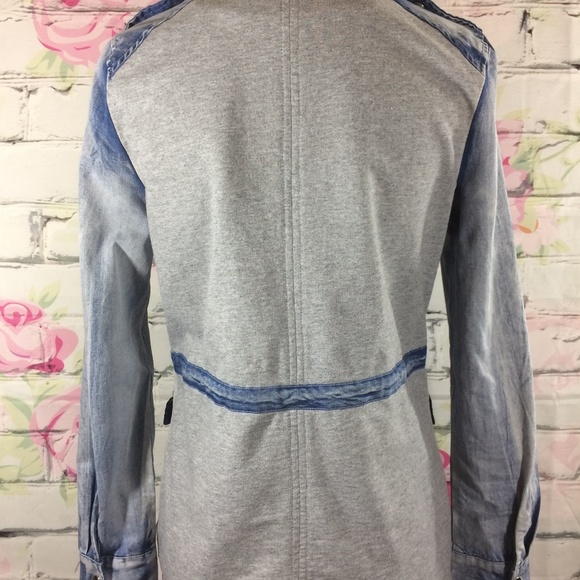 Shasa Acid Wash Denim Jacket Size Medium Lagenlook - Picture 5 of 8